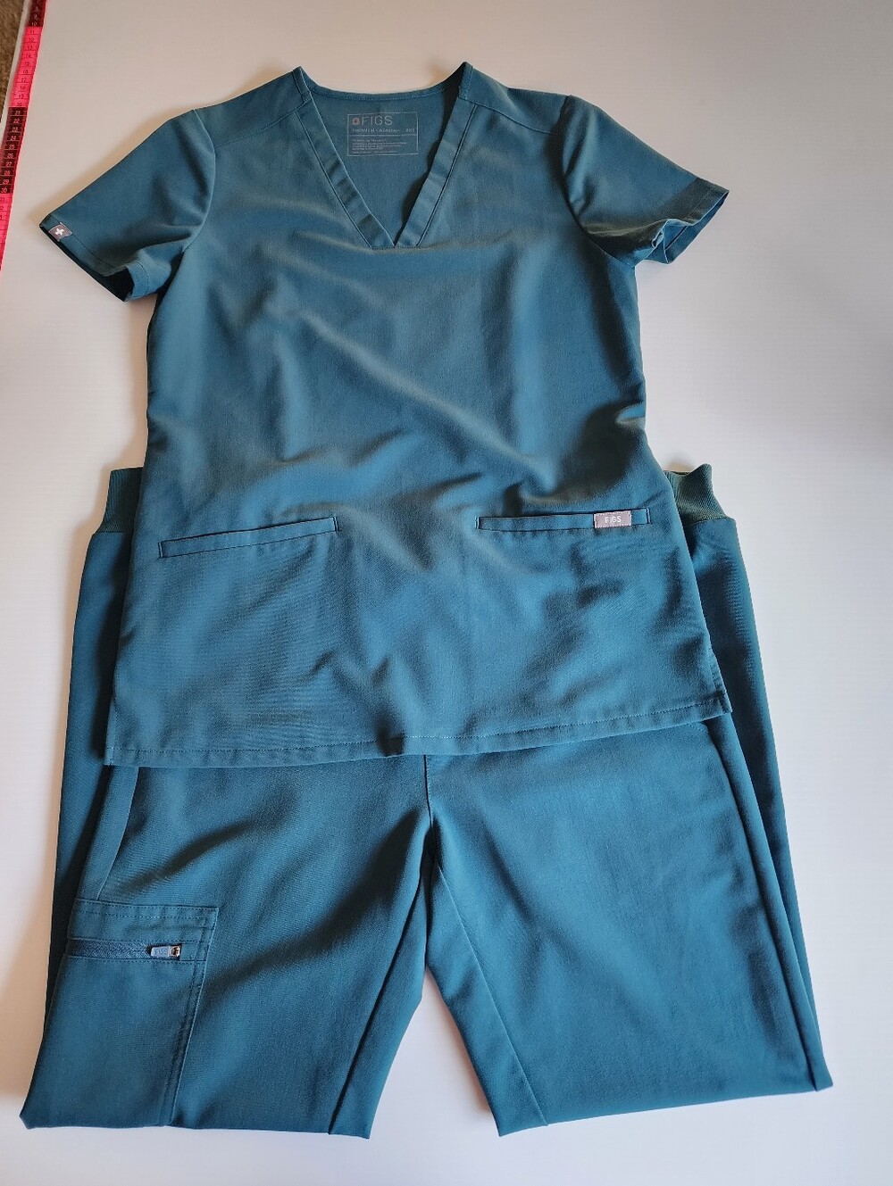 Figs | Caribbean Blue XXS/XS Scrubs Set EUC